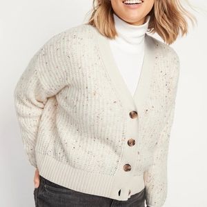 Old Navy Shaker-Stitch Button Up Cardigan